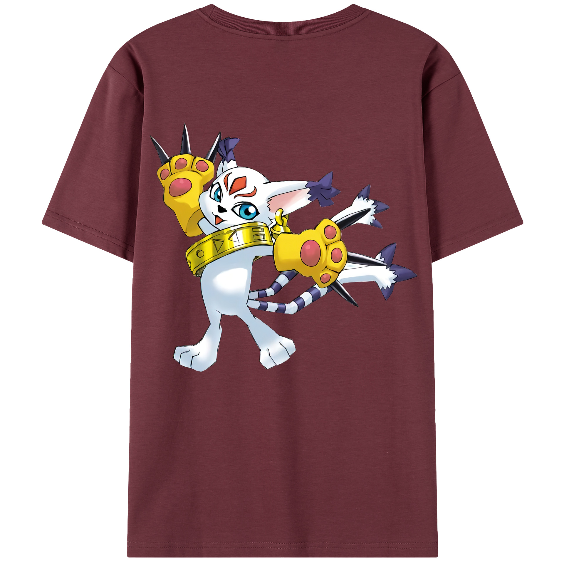 （画像用） Digimon デジタルモンスター/デジモン 綿100％半袖Tシャツ（背面プリント）